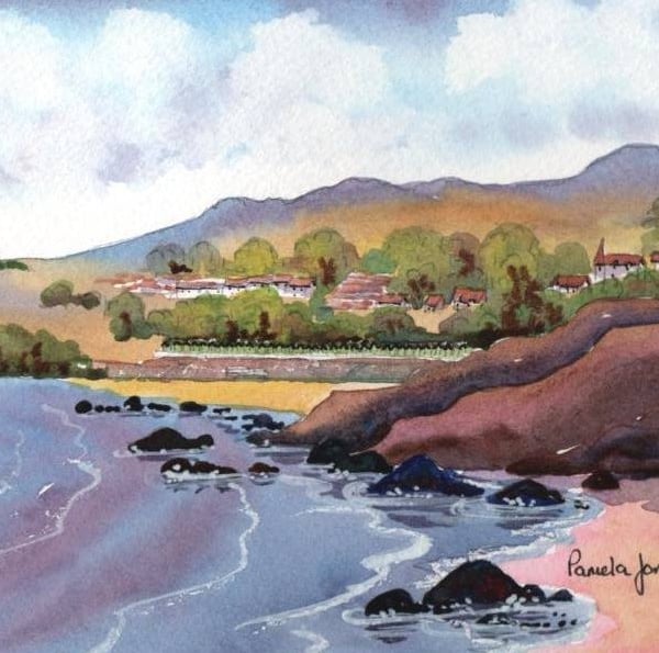 Langland Bay, Gower, South Wales, In 8 x 6 '' Mount