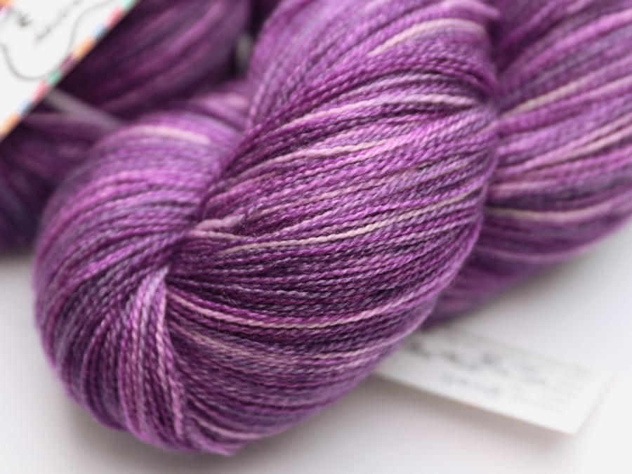 SALE: Spirals - Silky Superwash Bluefaced Leicester laceweight yarn