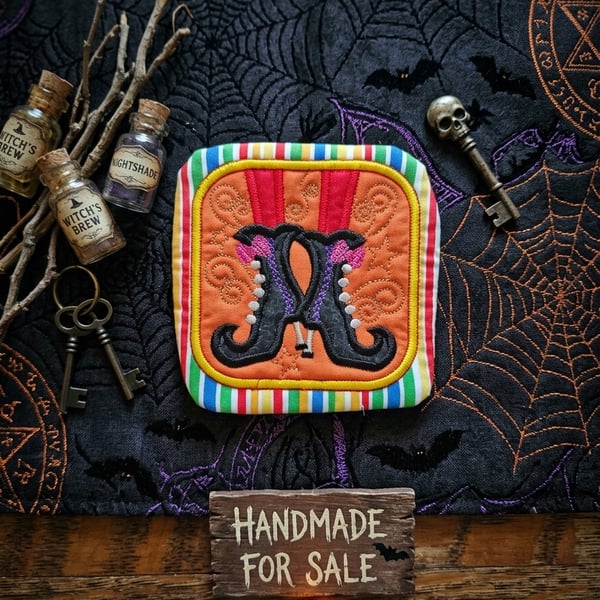 Halloween Fabric Drinks Coaster