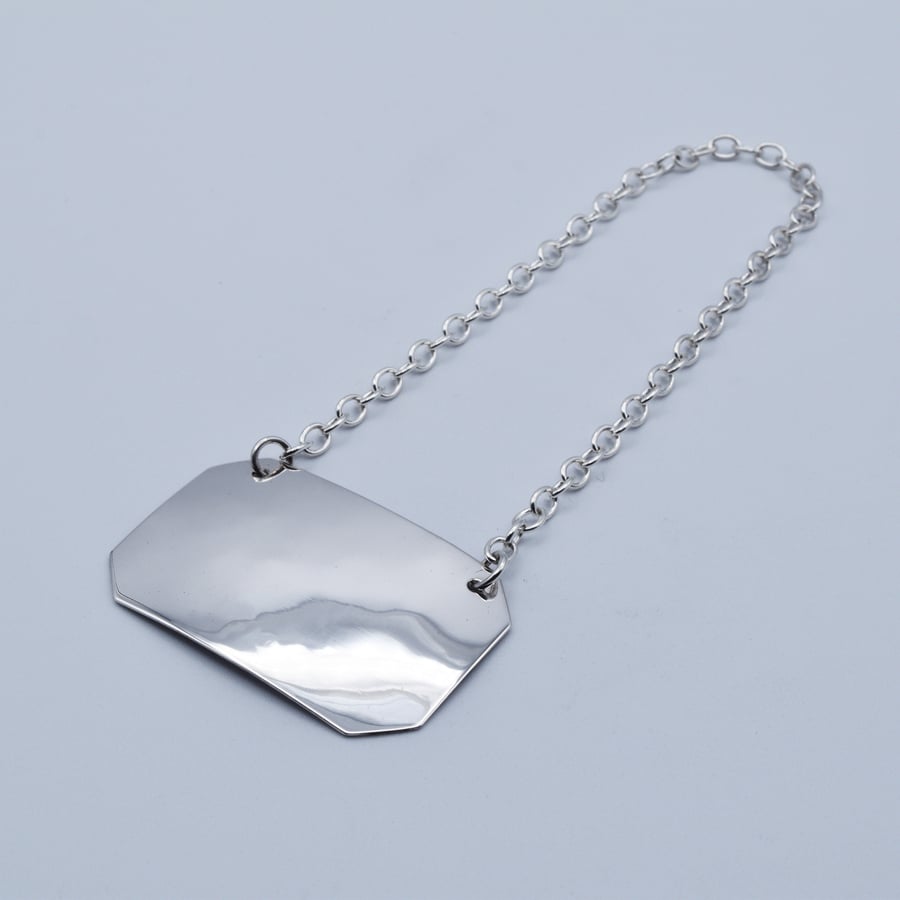 Sterling Silver Decanter Label