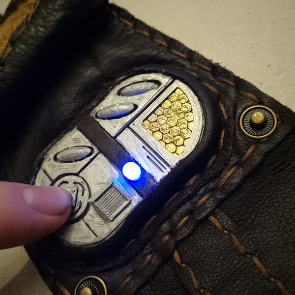 Leather cuff bracelet time vortex manipulator captain jack time machine 