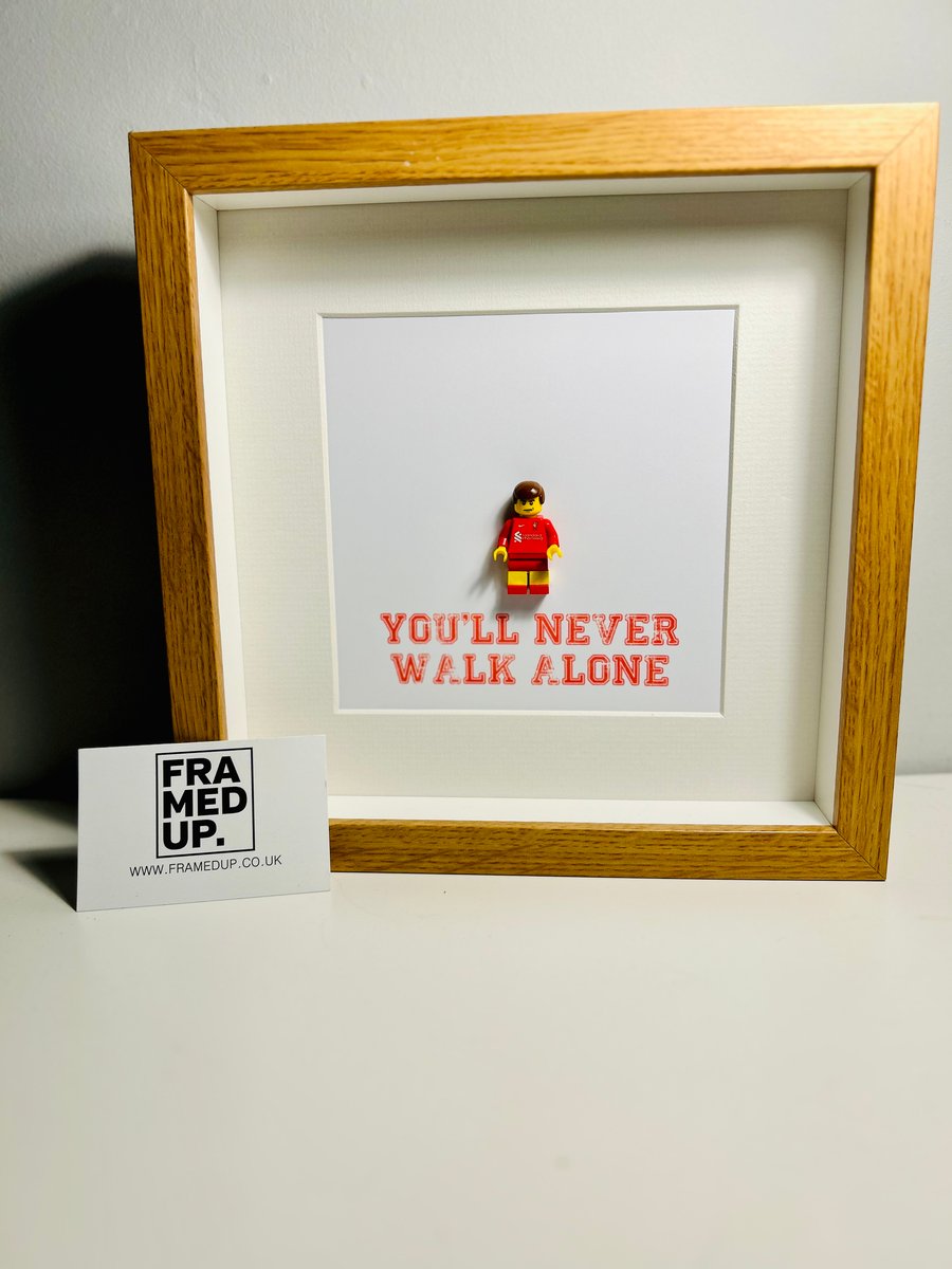 LIVERPOOL FC - FRAMED CUSTOM LEGO MINIFIGURE - FOOTBALL