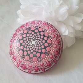 Bubblegum Pink Mandala Stone