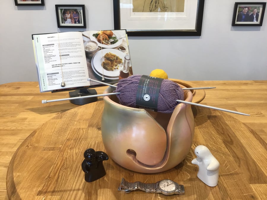 Multi Coloured Sycamore Yarn Bowl