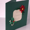 Quilled Christmas card, friend