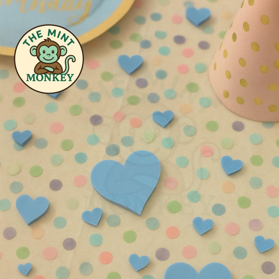 Heart Acrylic Confetti: Rustic Party & Craft Embellishments