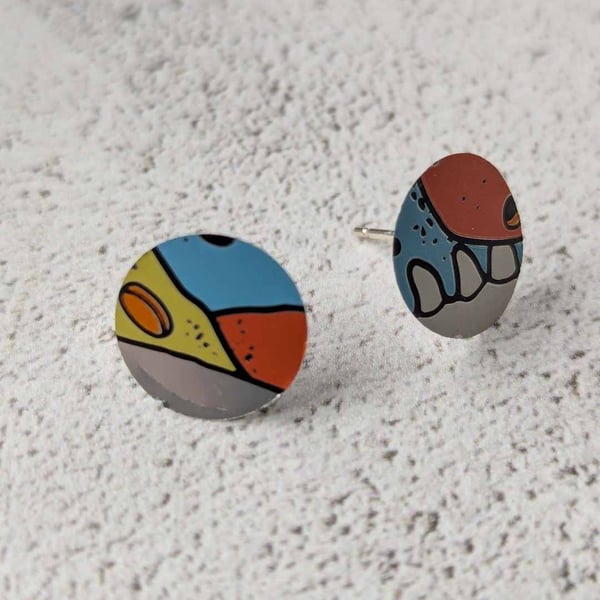 Upcycled Beavertown Beer Can Stud Earrings - Craft Beer Jewellery