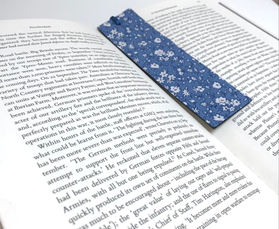 Handmade leather bookmark 