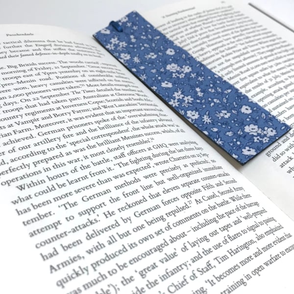 Handmade leather bookmark 