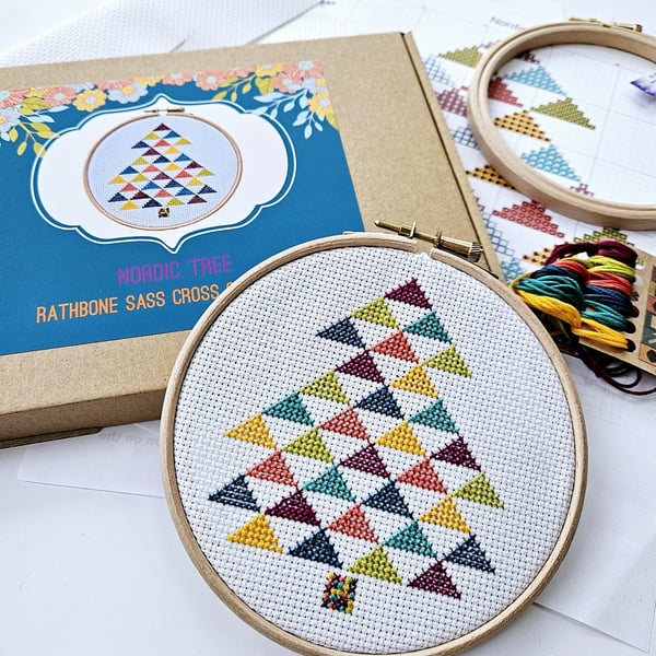 Nordic Tree Cross Stitch Kit