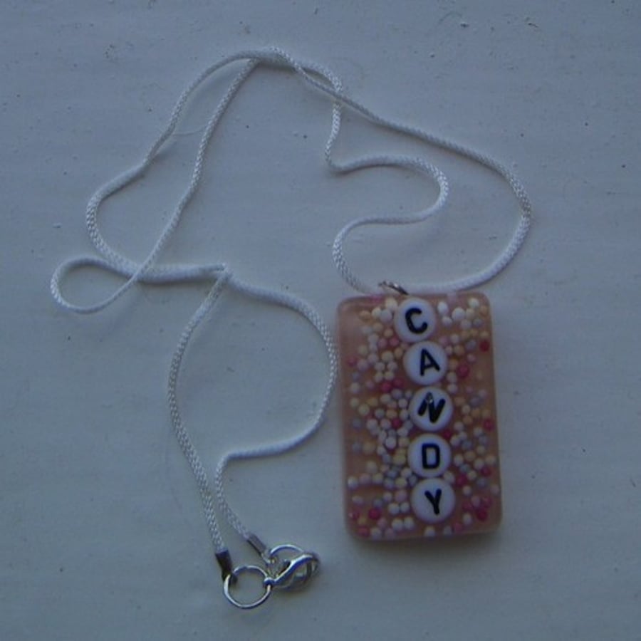 Candy resin pendant
