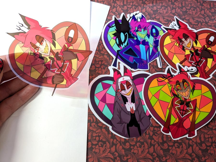 Alastor Translucent Stained Glass Stickers