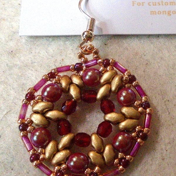 1920s-style bead earrings (customisable)