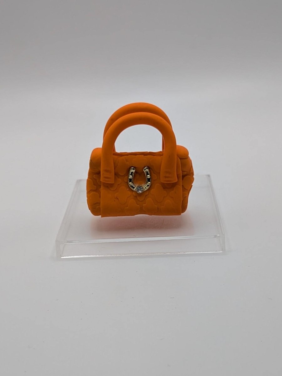 Miniature Handbag Cake Topper Polymer Clay Purse Decoration, Fashion Birthday De