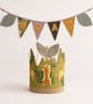 Personalised First Birthday Crown & Name Bunting Set - Safari Jungle Theme - Image 3