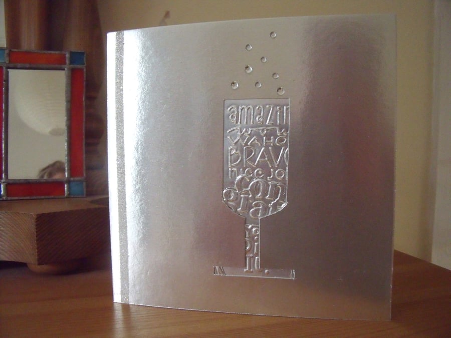 Silver Congratulations Card