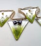 Fused Glass Butterfly Garden Bunting: Bumble Bee & Flower Garland - Image 8