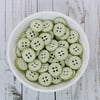 Lime Green Gingham Buttons, Checked Buttons