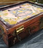 A pine box I made then had fun painting - Image 5