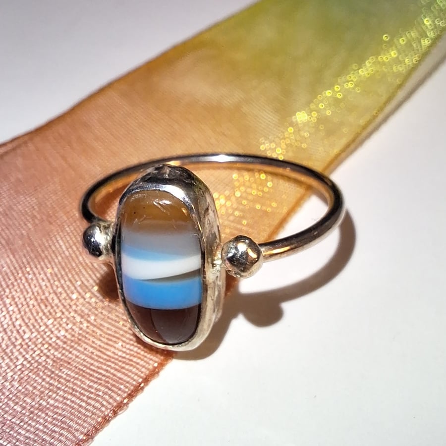 Surfite and Silver Ring