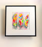 Bright Coloured FEATHERS an original Silk PAINTING - Image 8