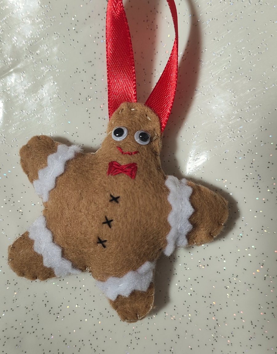 Gingerbread star decoration