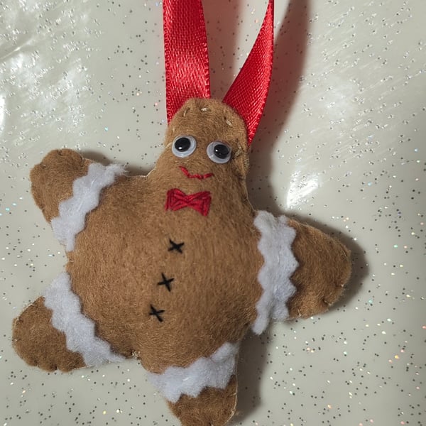 Gingerbread star decoration