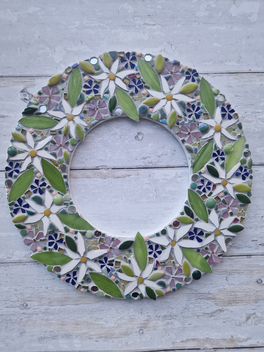 Summer Flower Wreath Mosaic 
