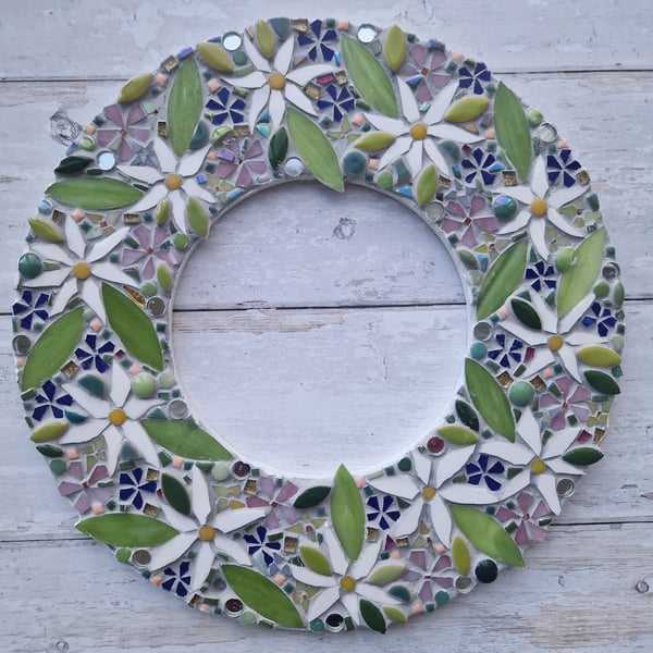 Summer Flower Wreath Mosaic 