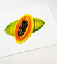Papaya Fruit Art Print - Image 7