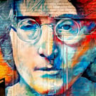Photo Manipulation of John Lennon Mural, Liverpool