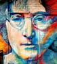 Photo Manipulation of John Lennon Mural, Liverpool