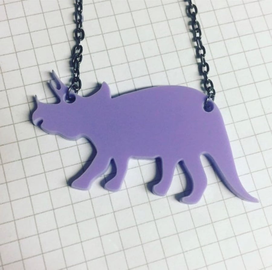 Triceratops Necklace 