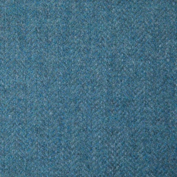 100% Wool Tweed Fabric - Ocean Blue