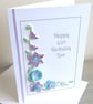 Personalised quilled 65th birthday card, handmade, any age, any name - Image 10