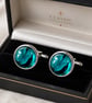 Stainless Steel Memorial Cufflinks with Ashes