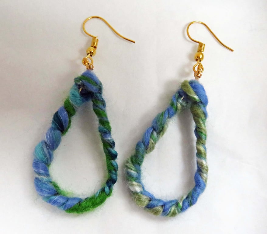 Blue Boho Earrings