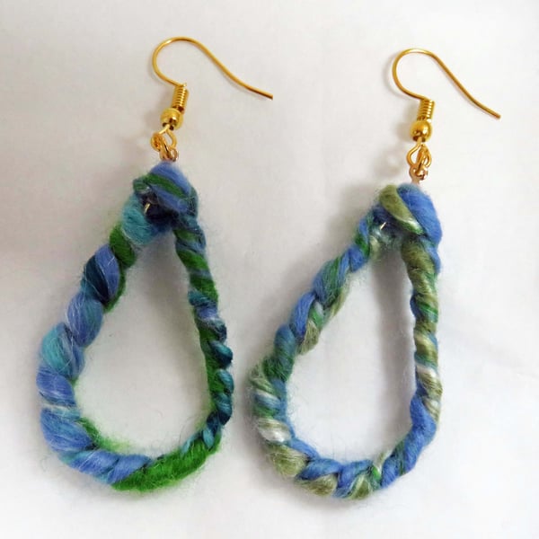 Blue Boho Earrings