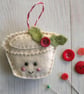 Craft kit, sewing kit, Make Mille the mince pie decoration - Image 1