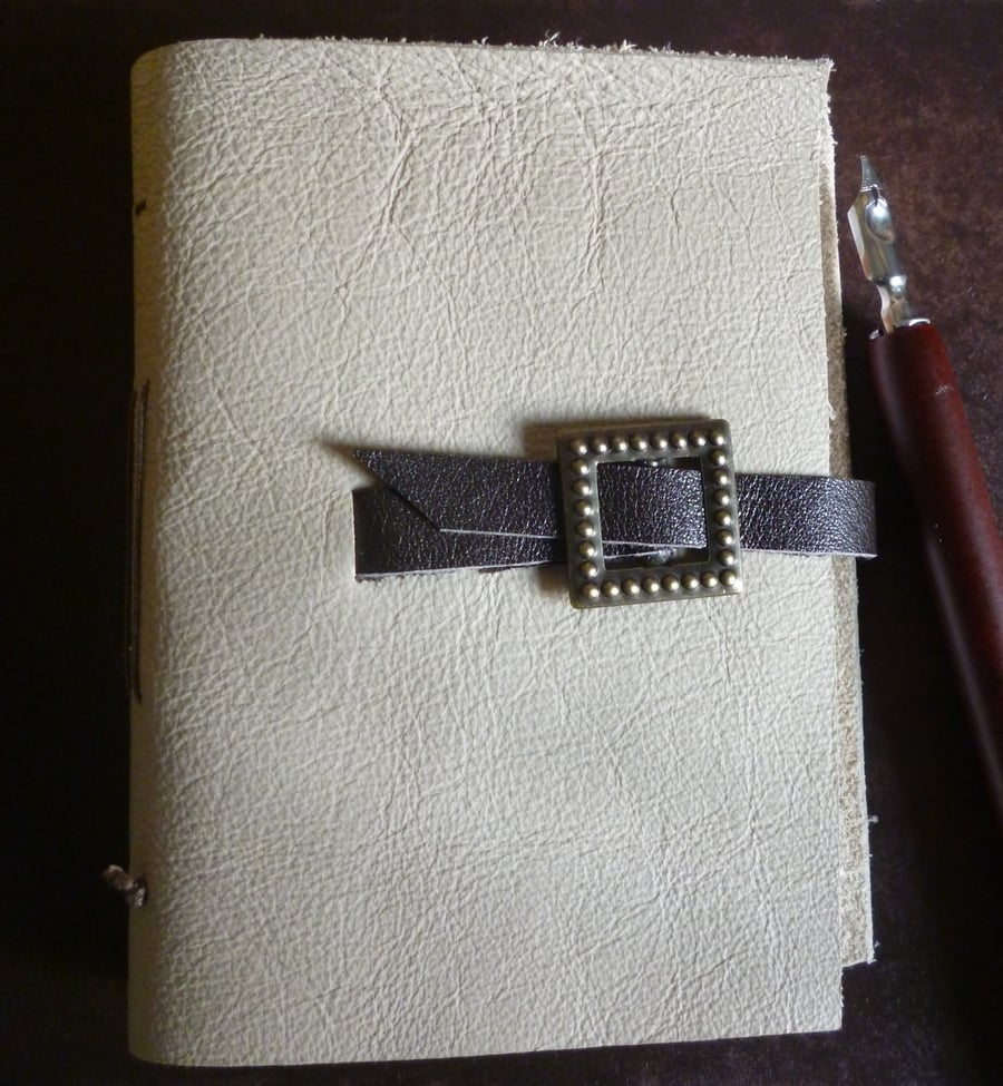 Hand bound Leather pocket notebook – sketchbook... - Folksy