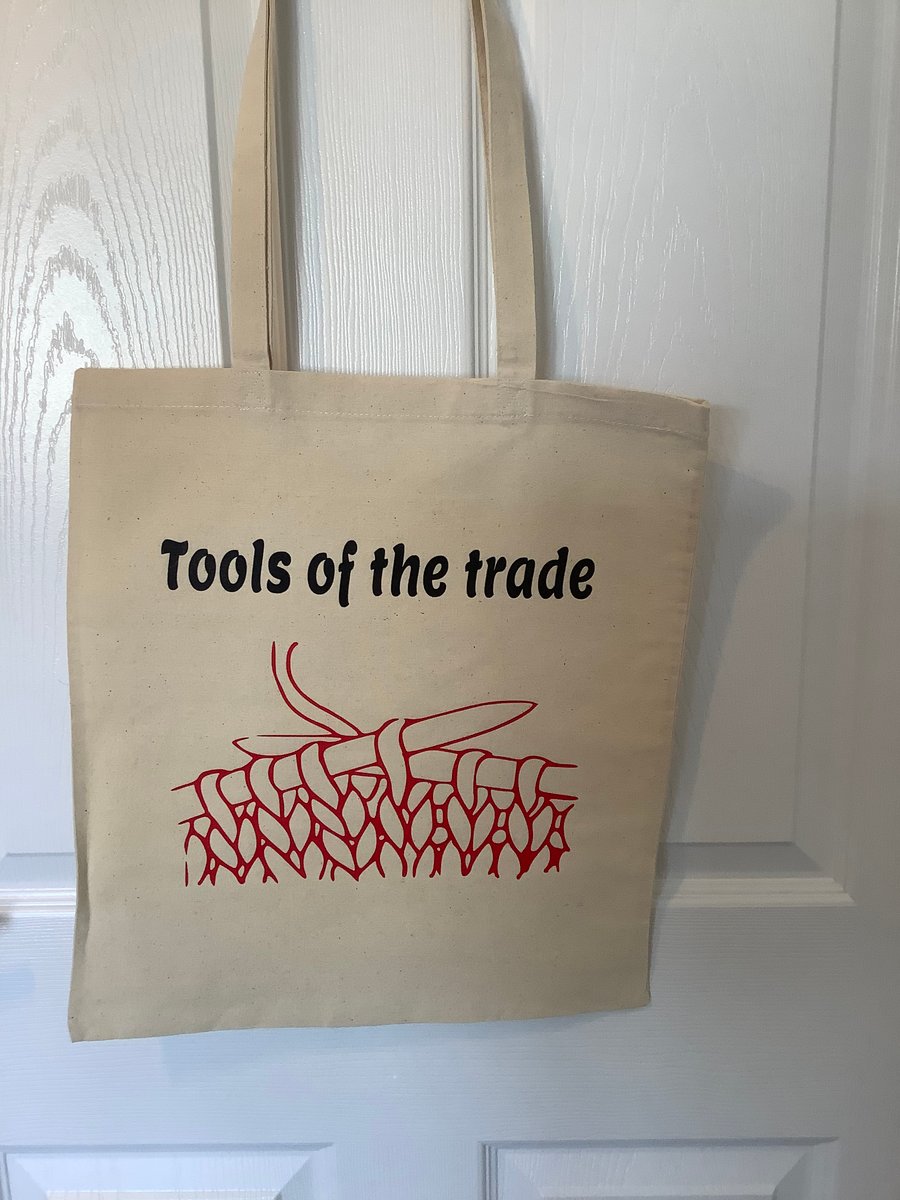 Tools of the Trade cotton tote bag ,very strong but light ,Bag for Life,