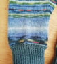 Fingerless Gloves - Hand Knitted - Monet Water Lillies  - Image 5