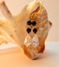 Swarovski Crystal Teardrop And Black Onyx Earrings - Handmade In Devon - Image 5