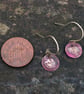 Small Red Moon Dangle Earrings - Image 2
