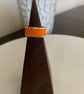 Vibrant bright orange beaded ring - Image 3