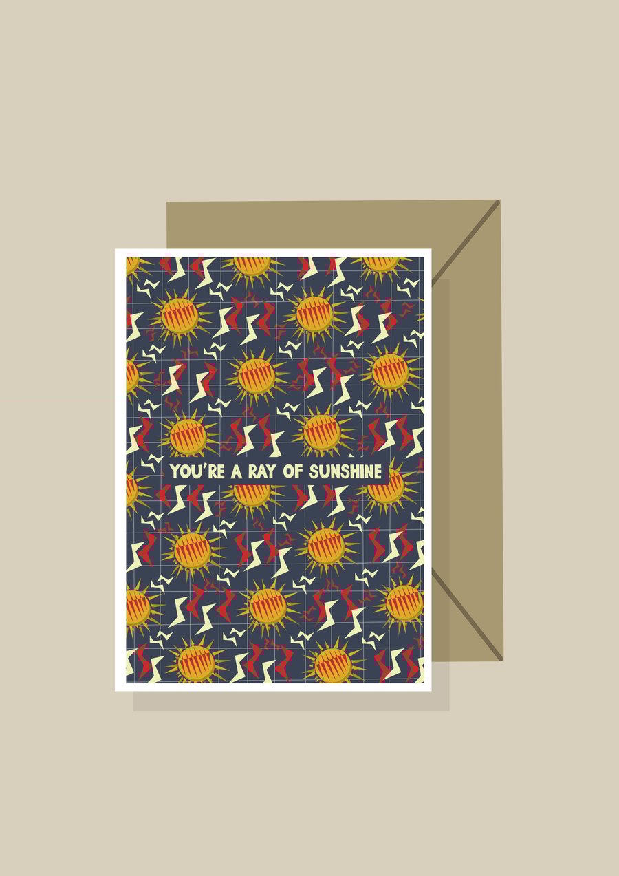 Educational Greetings Card  - 'You're a Ray of Sunshine'