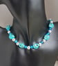 Gorgeous Blue Skull Choker Necklace. - Image 4