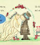 Wedding Cross Stitch Pattern: Bride & Groom Anniversary Design (PDF Chart) - Image 1