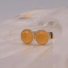 Citrine Stud Earrings, Gemstone Earrings, Gift for Her, Lemon Earrings, Earrings