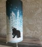 'Stargazey Bear' Lino Print Design Drum Table Lamp - Image 1